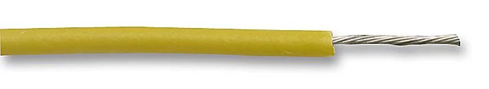 Alpha Wire 3073 YL005 Stranded Hook Up UL1015 PVC Yellow 20 AWG 0.51 mm&sup2; 100 ft 30.5 m