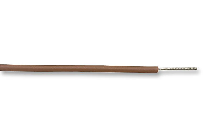 ALPHA WIRE 5853 BR001 Wire, Stranded, Hook Up, UL1213, PTFE, Brown, 26 AWG, 0.142 mm², 1000 ft