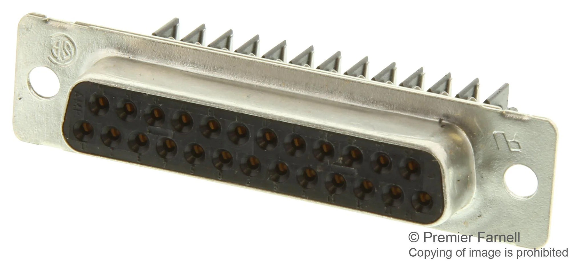 AMP - TE CONNECTIVITY 1-745495-8 D Sub Connector, 25 Contacts, Receptacle, DB, Amplimite HDE-20 Series, Metal Body, IDC / IDT
