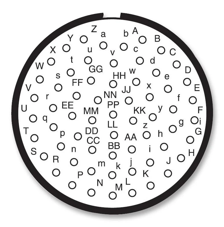 AMPHENOL INDUSTRIAL D38999/26FJ61PA Circular Connector, MIL-DTL-38999 Series III, DS38999/26 Series, Straight Plug, 61 Contacts - Image 2