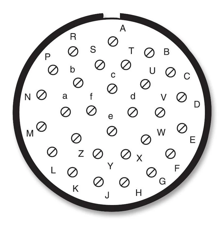 AMPHENOL LTD D38999/24WJ29SB Circular Connector, MIL-DTL-38999 Series III, DS38999/24 Series, Jam Nut Receptacle, 29 Contacts - Image 2