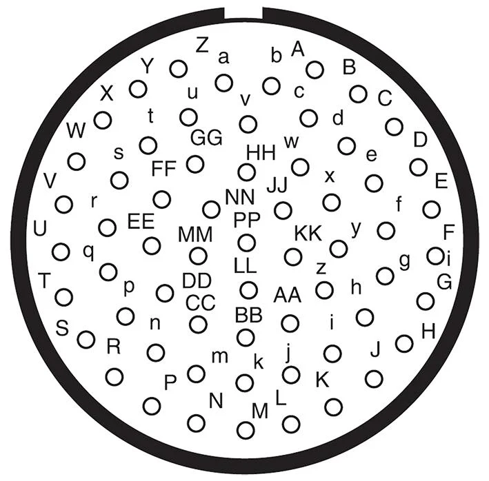 AMPHENOL LTD D38999/26FJ61PA-LC Circular Connector, MIL-DTL-38999 Series III, DS38999/26 Series, Straight Plug, 61 Contacts - Image 2