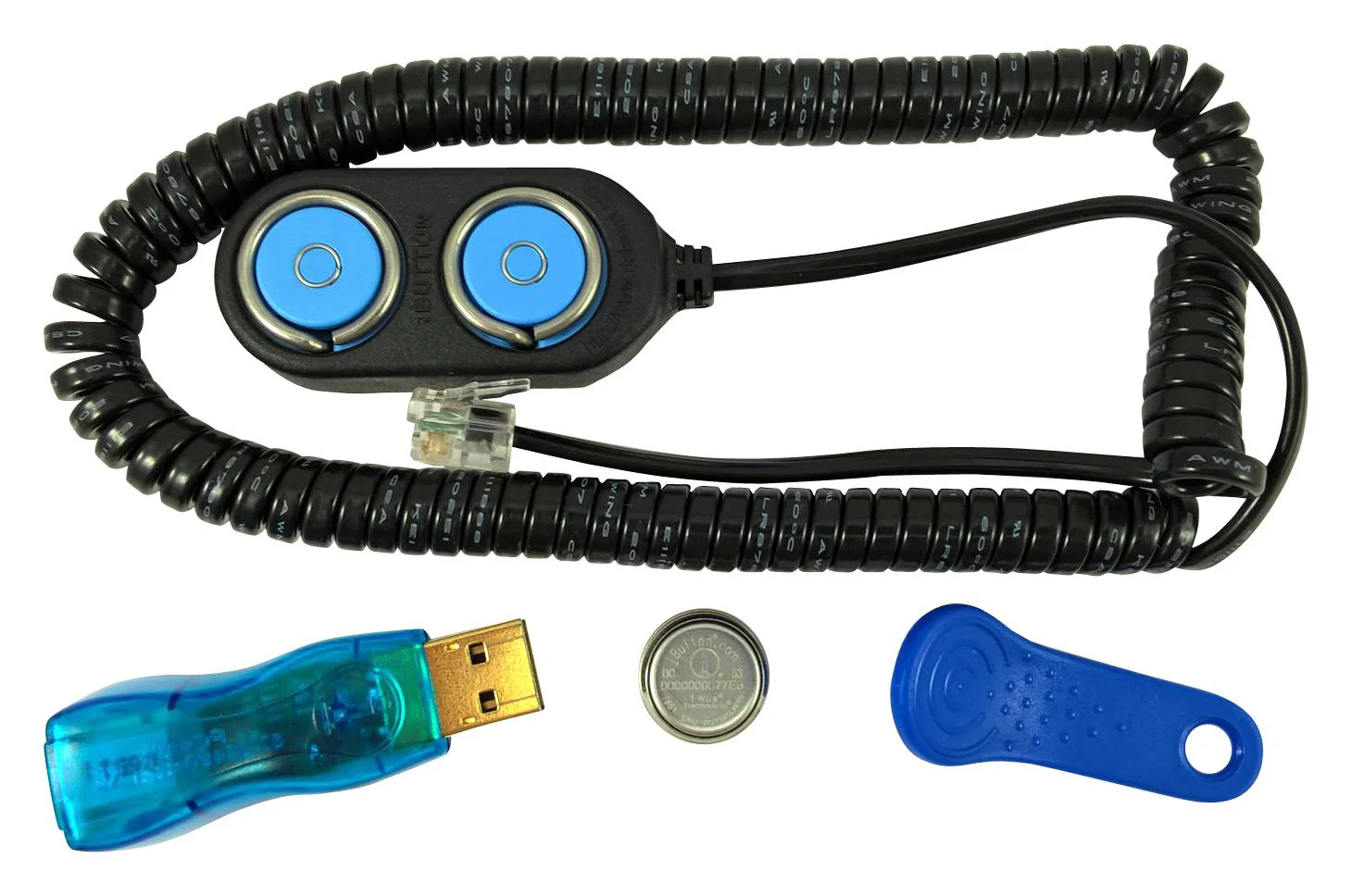 ANALOG DEVICES DS1925EVKIT# Evaluation Kit, DS1925 iButton High-Density Temperature Logger, 122KB Data-Log Memory