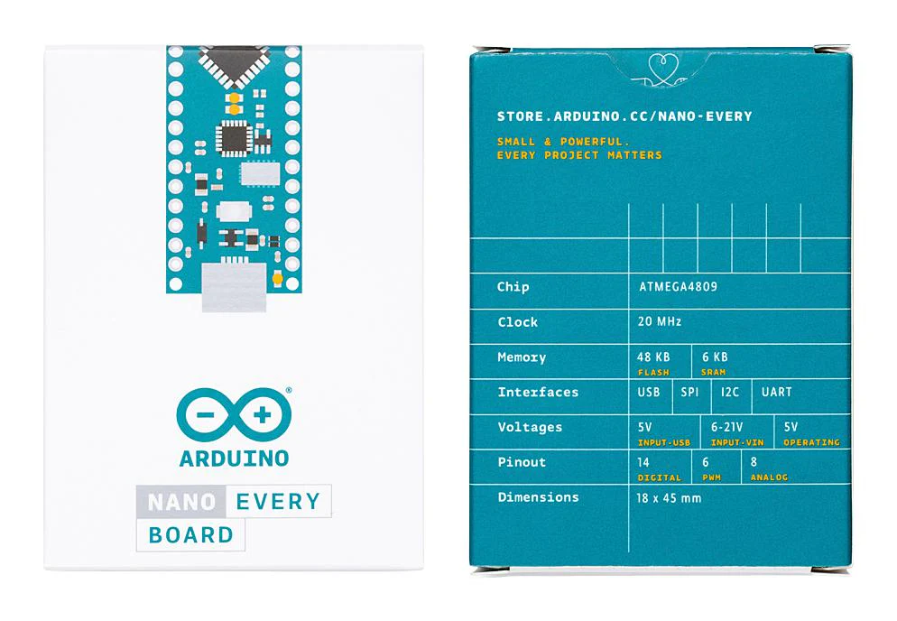 Arduino ABX00028 ABX00028 Nano Every Development Board ATMega4809 8-Bit 5V - Image 5