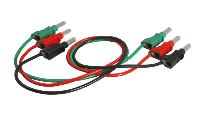 B&K Precision TL 9120 TL 9120 Test Lead Set Banana Plug Shrouded Stackable 500 mm Black Green Red