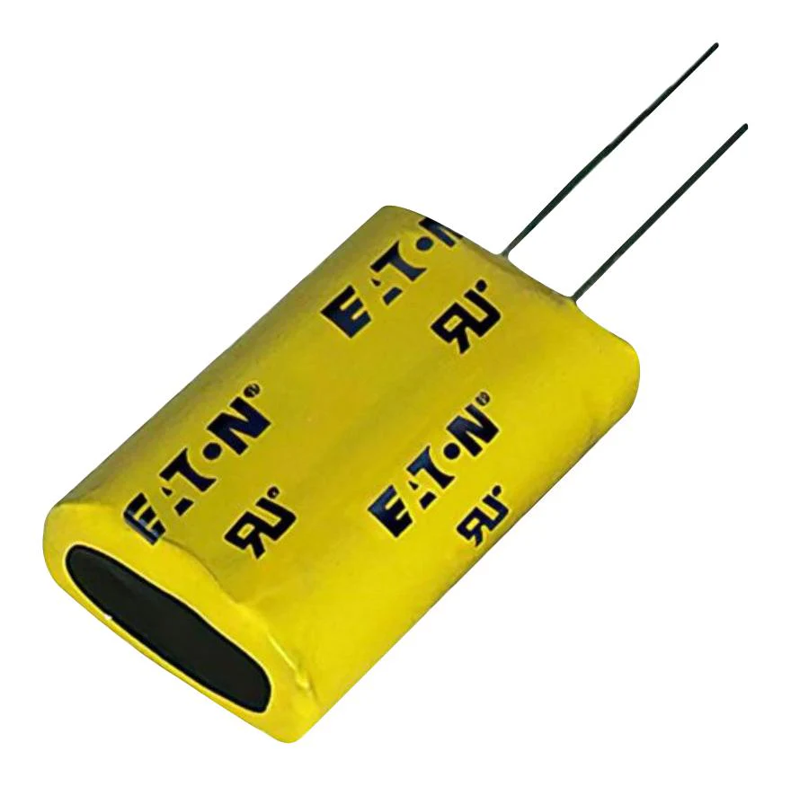 EATON ELECTRONICS PTV-6R0V505-R Supercapacitor, Vertical, 5 F, 6 V, Radial Leaded, -10%, +30%, 5.3 mm, 1000 hours @ 65°C