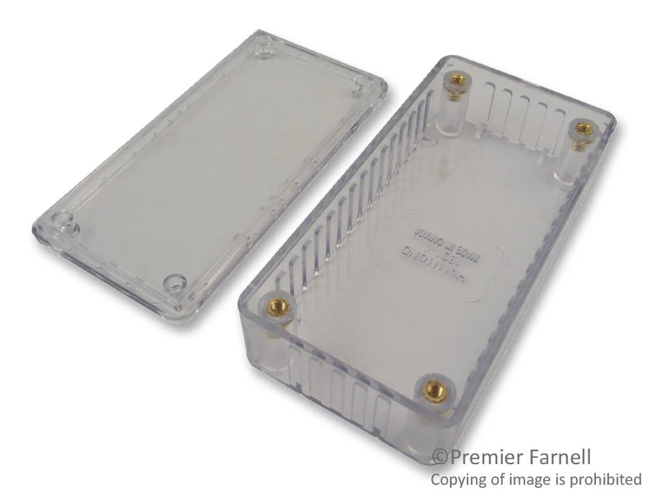 HAMMOND 1591BTCL Non Metallic Enclosure, T Series, Translucent, Multipurpose, PC (Polycarbonate), Unfinished, 31 mm