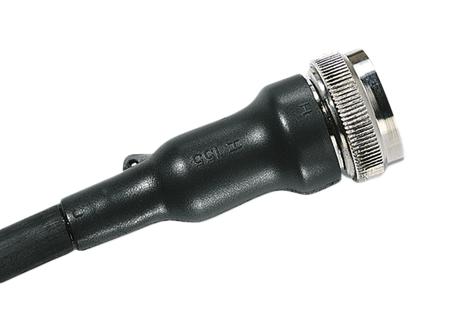HELLERMANNTYTON 401-53780 Heat Shrink Boot, w/ Rib, VG-Style, Straight, 0.98 ", 25 mm, Black, 1.57 ", 40 mm