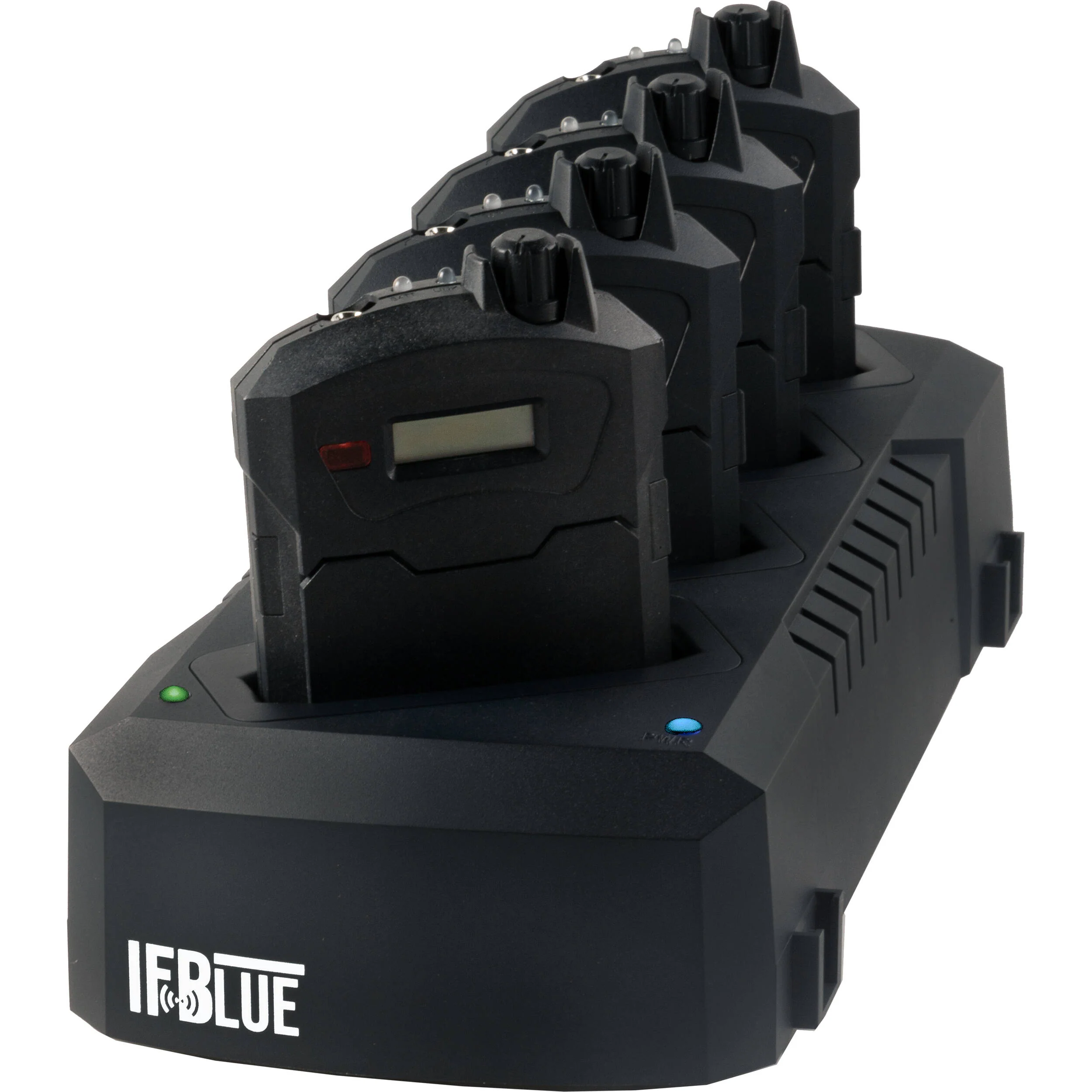 IFBlue IFBR1C 4-Person Bodypack IFB Receiver Kit with Charging Dock (A1: 470 to 537 MHz) - Image 4