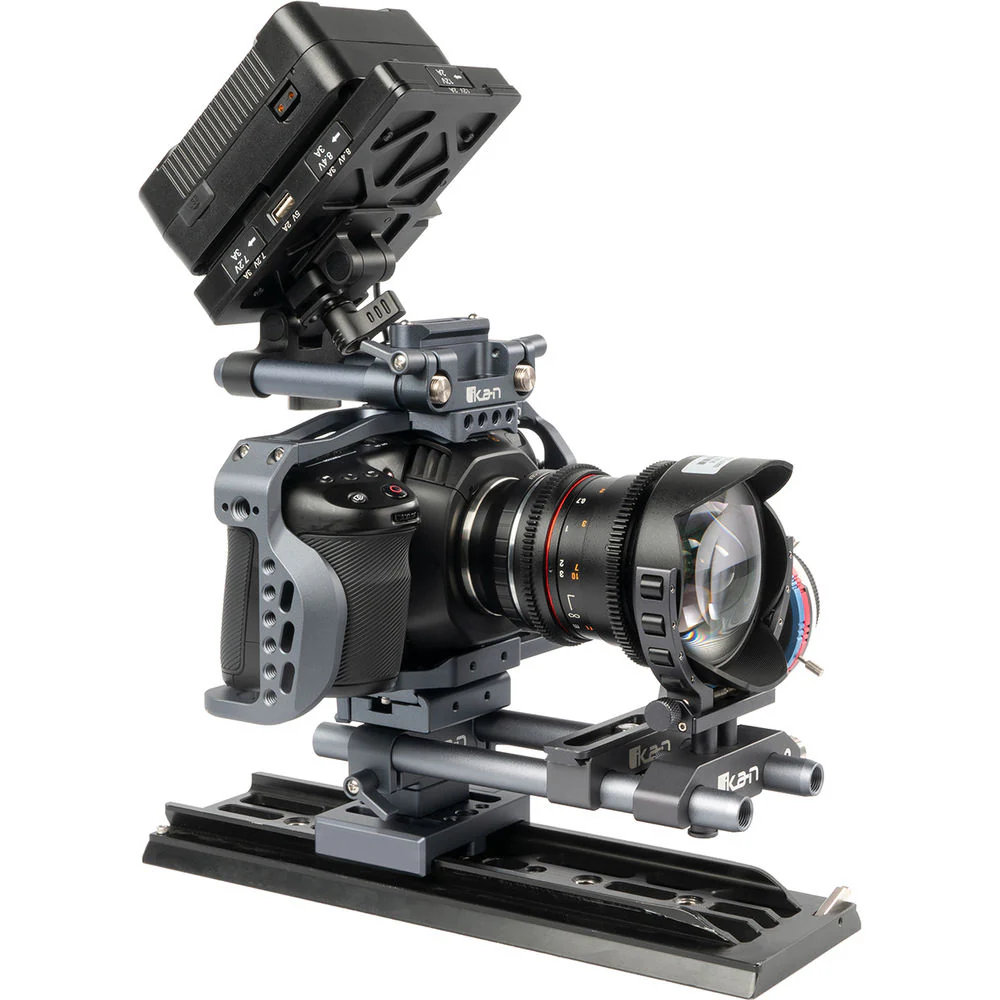 ikan Stratus V-Mount Battery Plate With 15mm Rod Mount For Black Magic Pocket Cinema Camera - Image 7