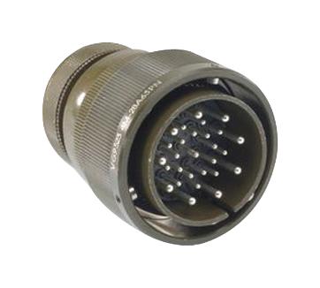 ITT CANNON CA01R16-10PF80 Circular Connector, CA Series, MIL-DTL-5015 Series, Cable Mount Receptacle, 3 Contacts, Crimp Pin
