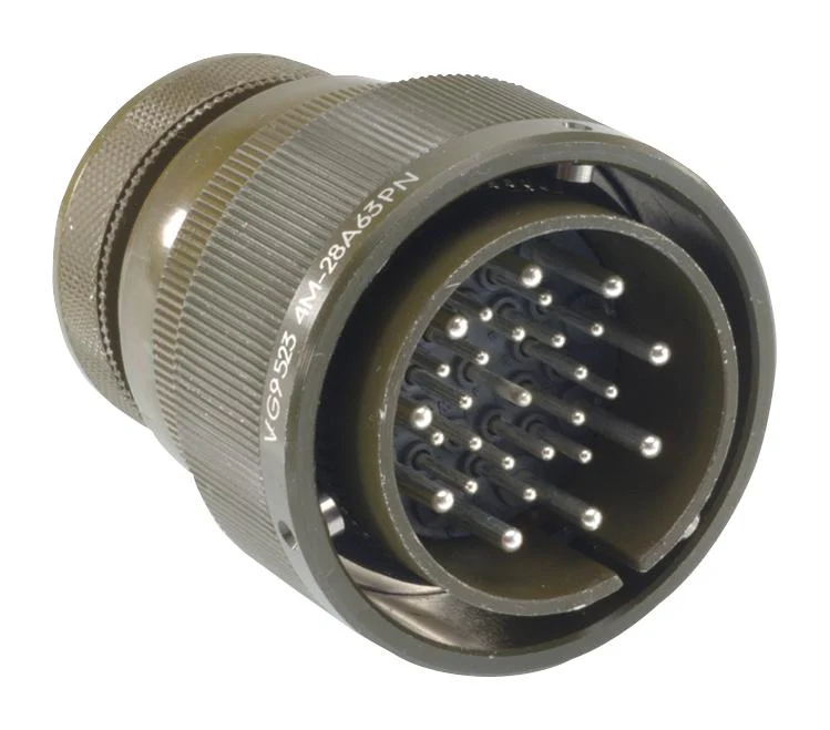 ITT CANNON CA3101F24-28PXF80 Circular Connector, CA Series, MIL-DTL-5015 Series, Cable Mount Receptacle, 24 Contacts, Crimp Pin