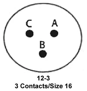 ITT CANNON KPSE06A12-3P Circular Connector, KPS Series, MIL-DTL-26482 Series I, Straight Plug, 3 Contacts, Crimp Pin - Image 2