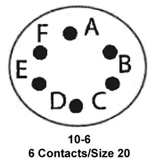 ITT CANNON KPSE06F106P Circular Connector, KPS Series, MIL-DTL-26482 Series I, Straight Plug, 6 Contacts, Crimp Pin - Image 2