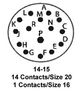 ITT Cannon KPT01A14-15P KPT01A14-15P Circular Connector KPT Cable Mount Receptacle 15 Contacts Solder Pin Bayonet 14-15 - Image 2