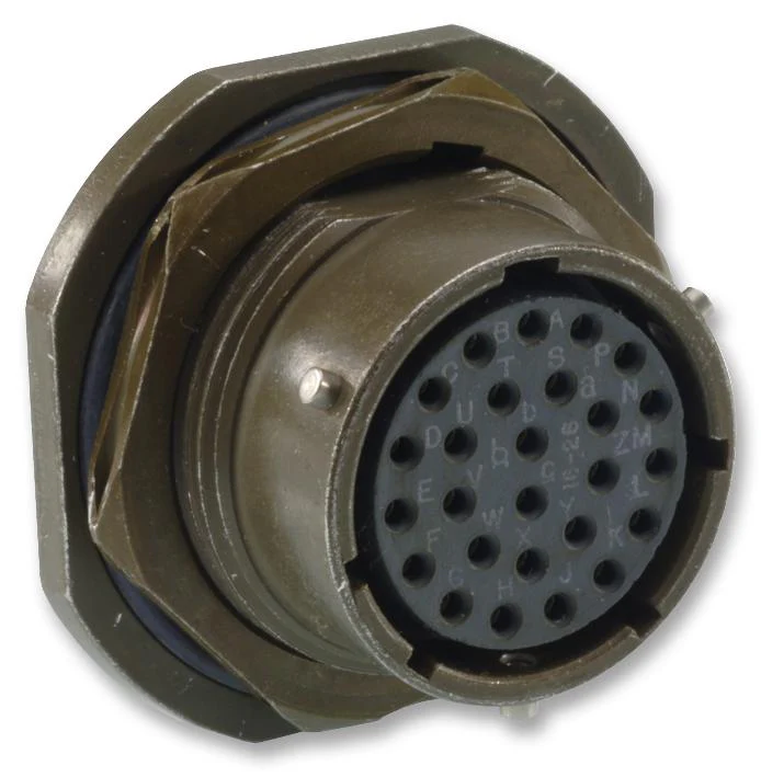 ITT Cannon KPT07E14-15P KPT07E14-15P Circular Connector KPT Jam Nut Receptacle 15 Contacts Solder Pin Bayonet 14-15