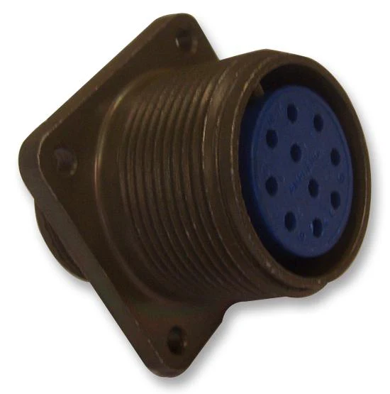 ITT Cannon MS3100F20-4SX MS3100F20-4SX Circular Connector MIL-DTL-5015 Series Wall Mount Receptacle 4 Contacts Solder Socket Threaded