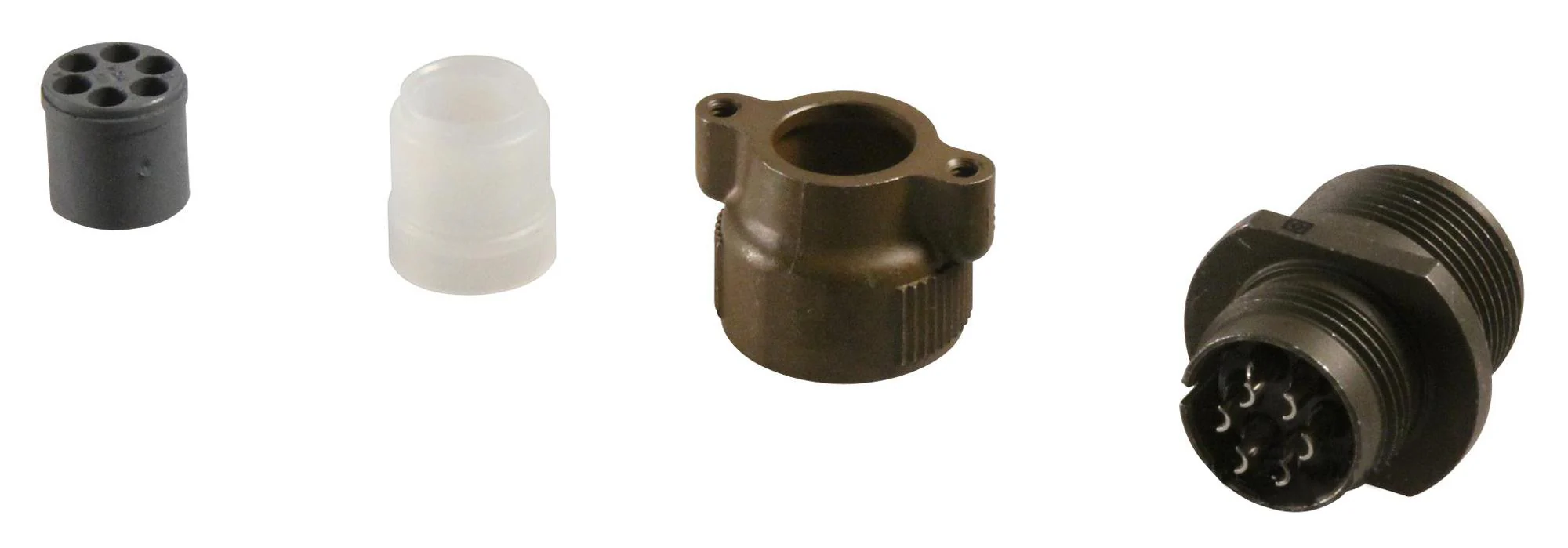 ITT Cannon MS3101R14S-6S MS3101R14S-6S Circular Connector MIL-DTL-5015 Series Cable Mount Receptacle 6 Contacts Solder Socket