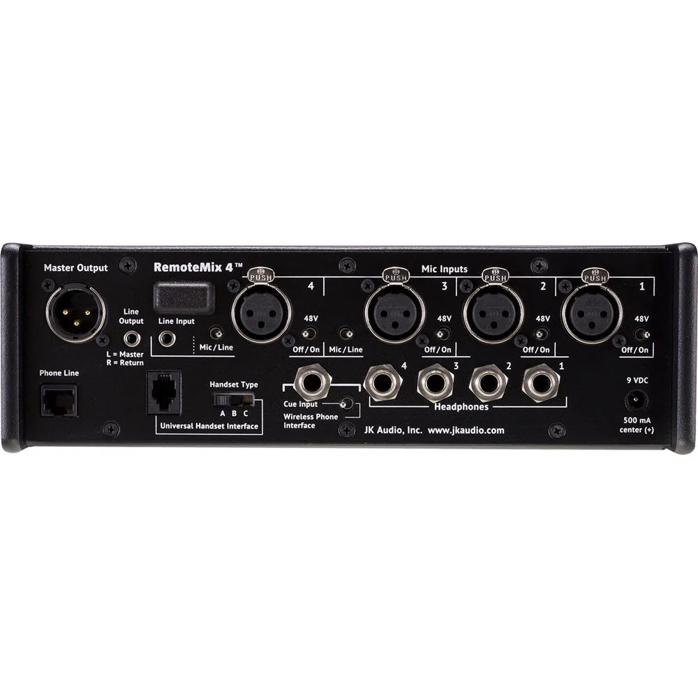 JK Audio RemoteMix 4 Portable Broadcast Mixer with Phone Line Hybrid - Image 2