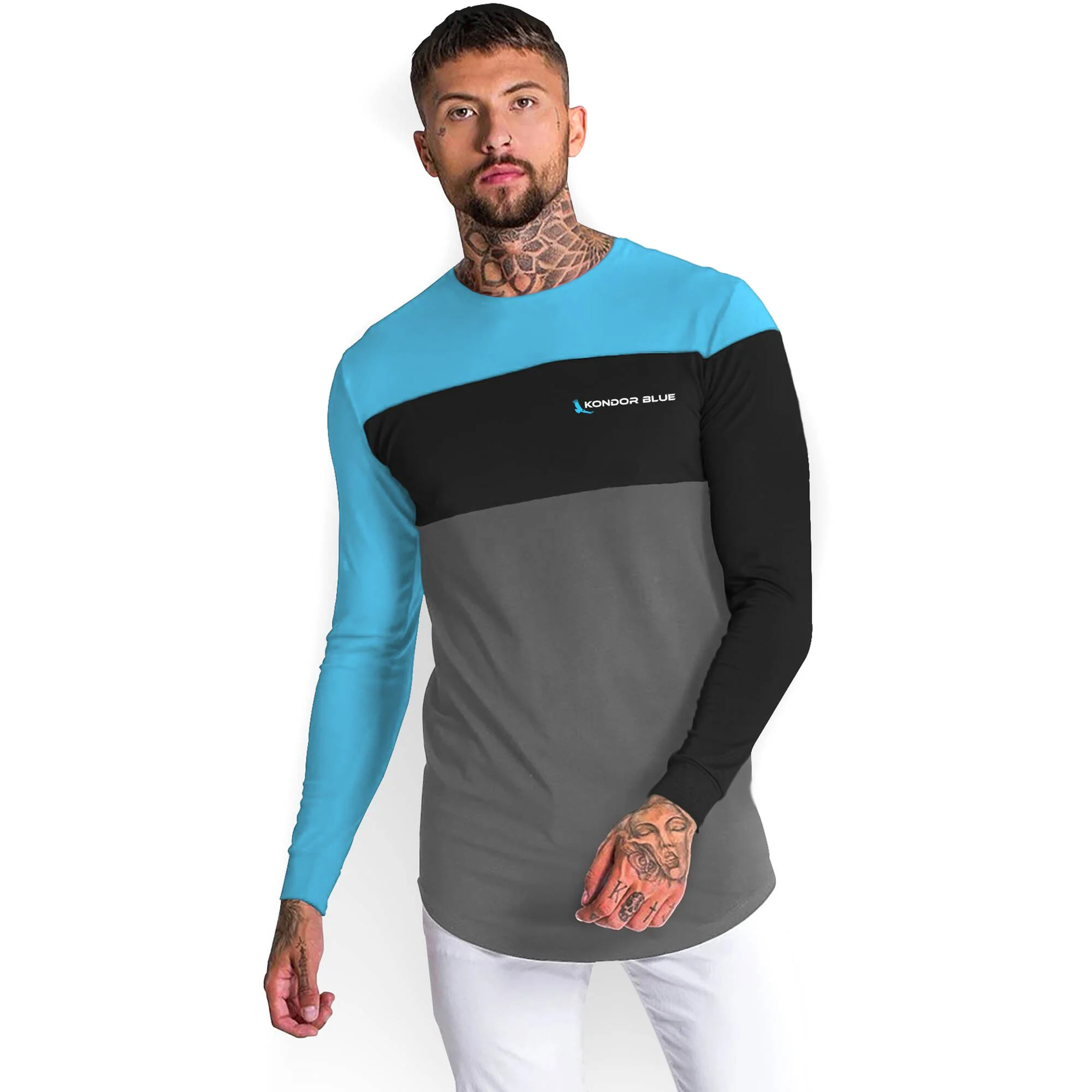 Kondor Blue Long Sleeve TriColor Lens Cleaning T-Shirt (XS)