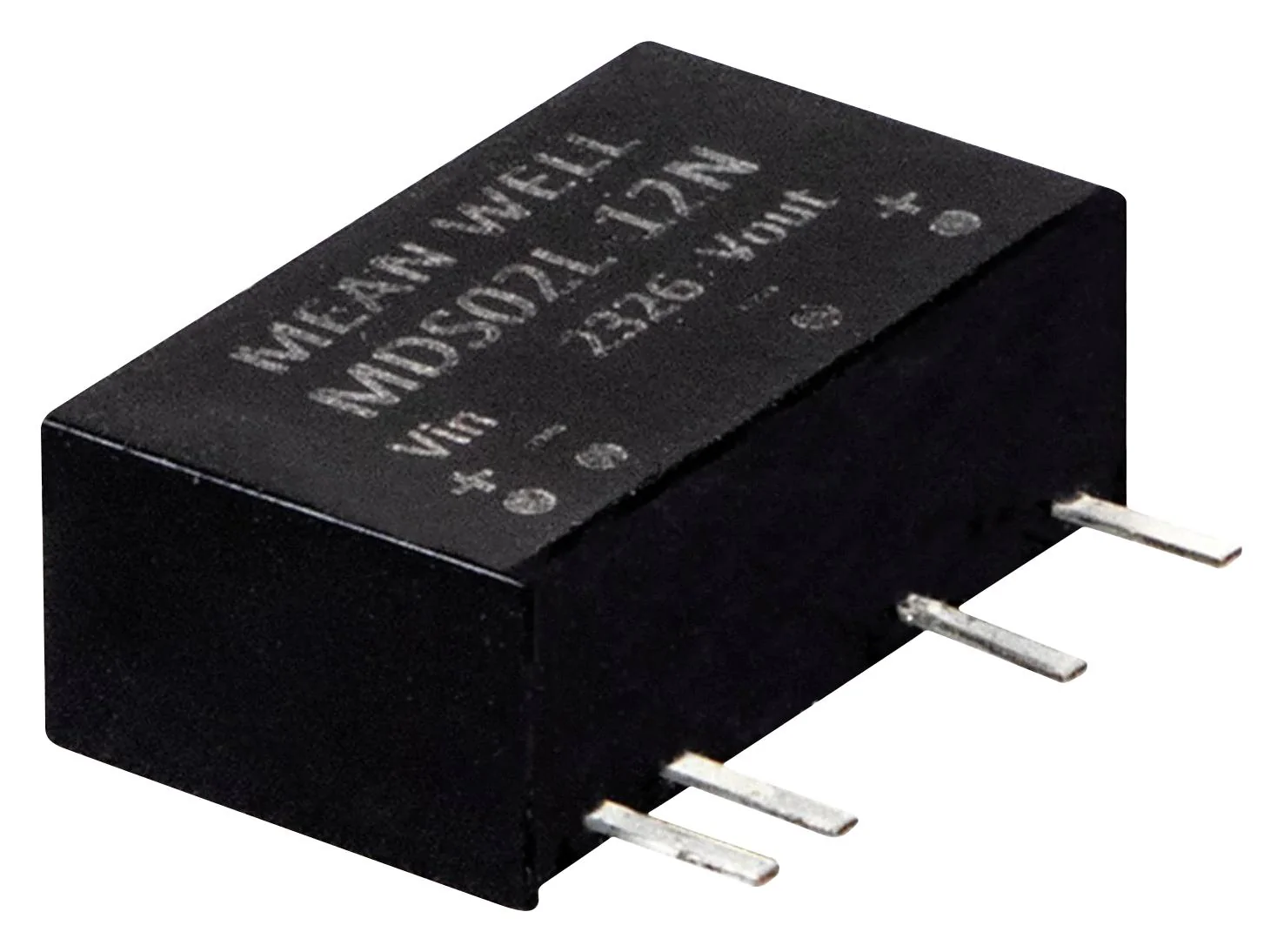 MEAN WELL MDS02N-15N Isolated Through Hole DC/DC Converter, ITE, Industrial & Medical, SIP, 2 W, 1 Output, 15 V