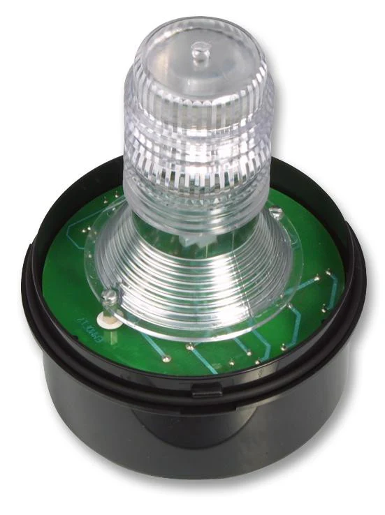 MOFLASH SIGNALLING X200-22FA Beacon, Xenon, Transparent, Steady, 230VAC, IP65, 20mm Dia., 205mm Height
