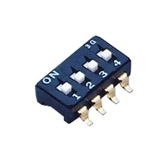 Nidec Copal Electronics CFS-0402TB DIP / SIP Switch 4 Circuits Slide Surface Mount 4PST-NO 6 V 100 mA