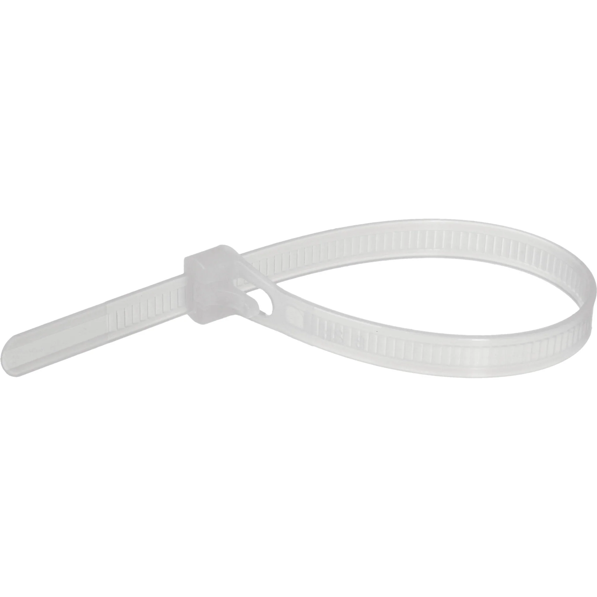 Pearstone 8" Reusable Plastic Cable Ties - Clear (1000-Pack) - Image 3