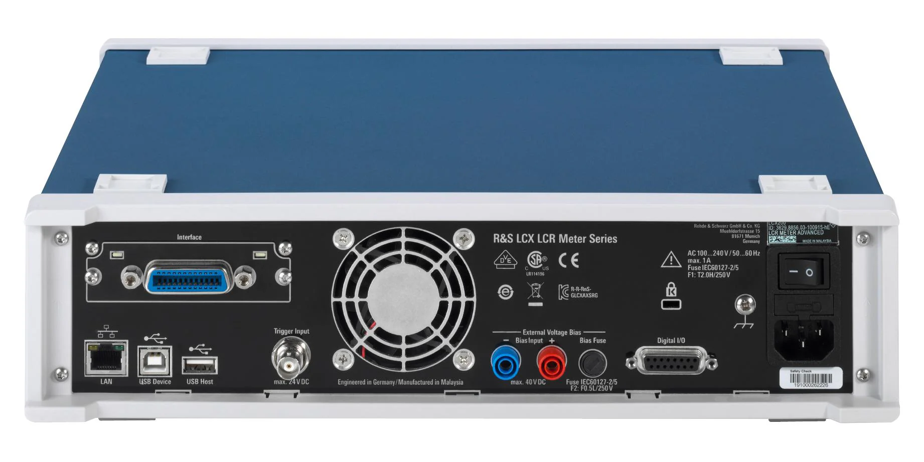 Rohde & Schwarz LCX200COM LCR Meter Bench 1 MHz 100 Mohm New - Image 2