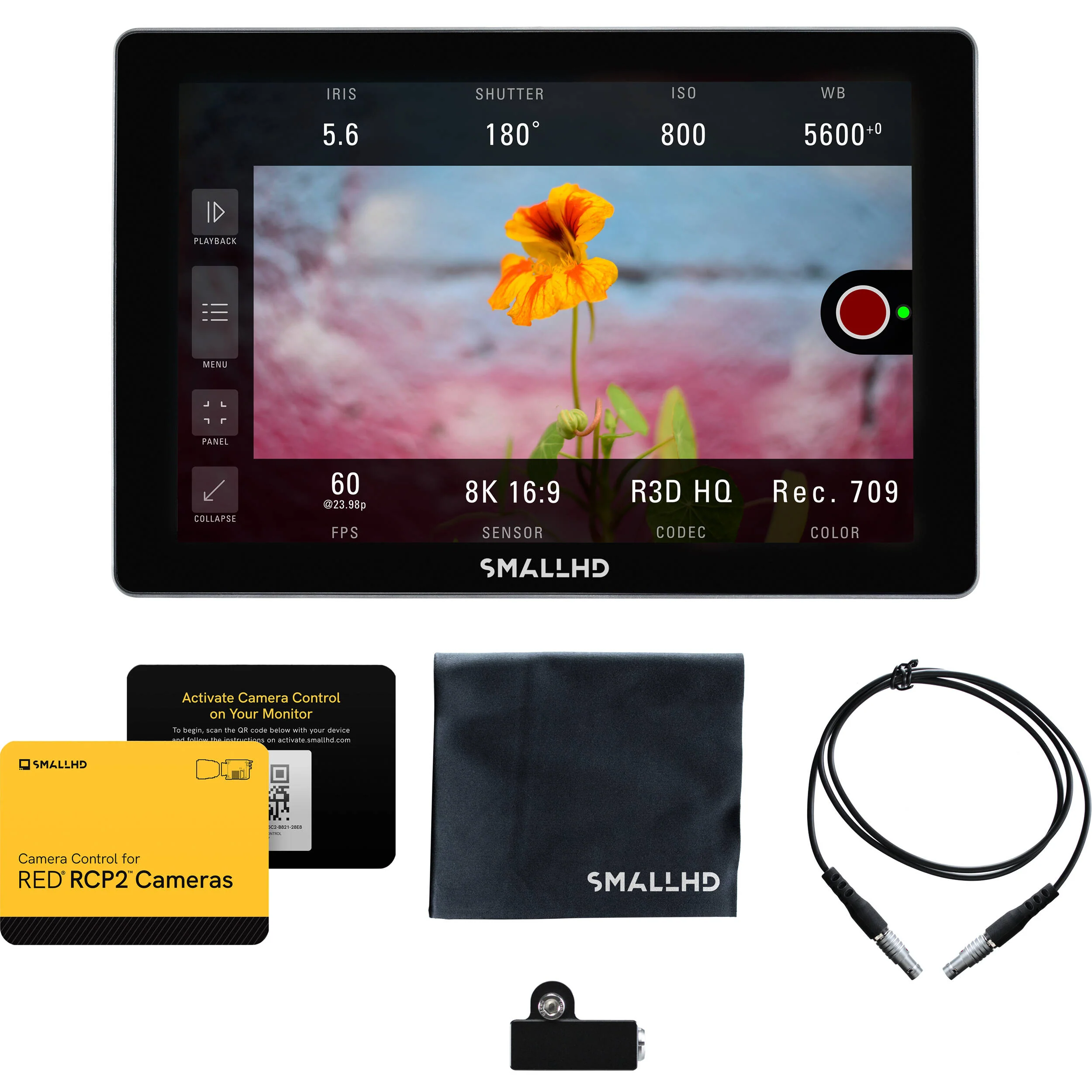 SmallHD INDIE 7 RED RCP2 Monitor for KOMODO/DSMC3 with Bolt 6 750 Receiver Handheld Kit (V-Mount) - Image 2