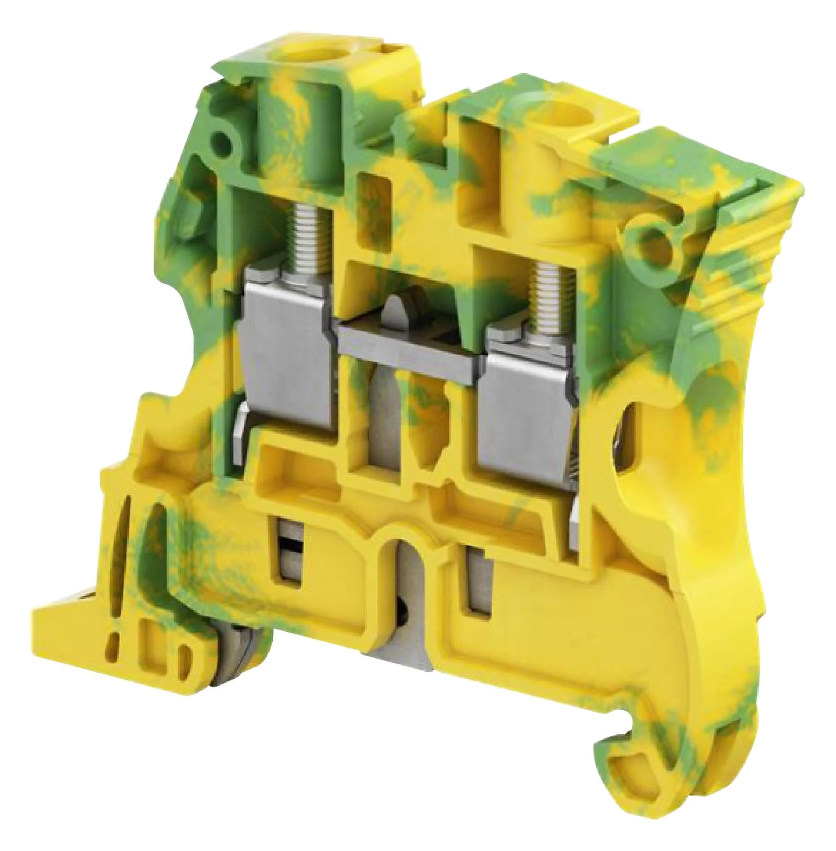 TE Connectivity 1SNK508150R0000 DIN Rail Mount Terminal Block 2 Ways 24 AWG 6 10 mm&Acirc;&sup2; Screw