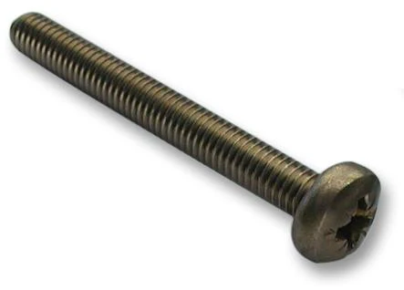 TR FASTENINGS M320 PRA2MCS100- Machine Screw, M3, Stainless Steel, 20 mm, Pan Head Pozidriv