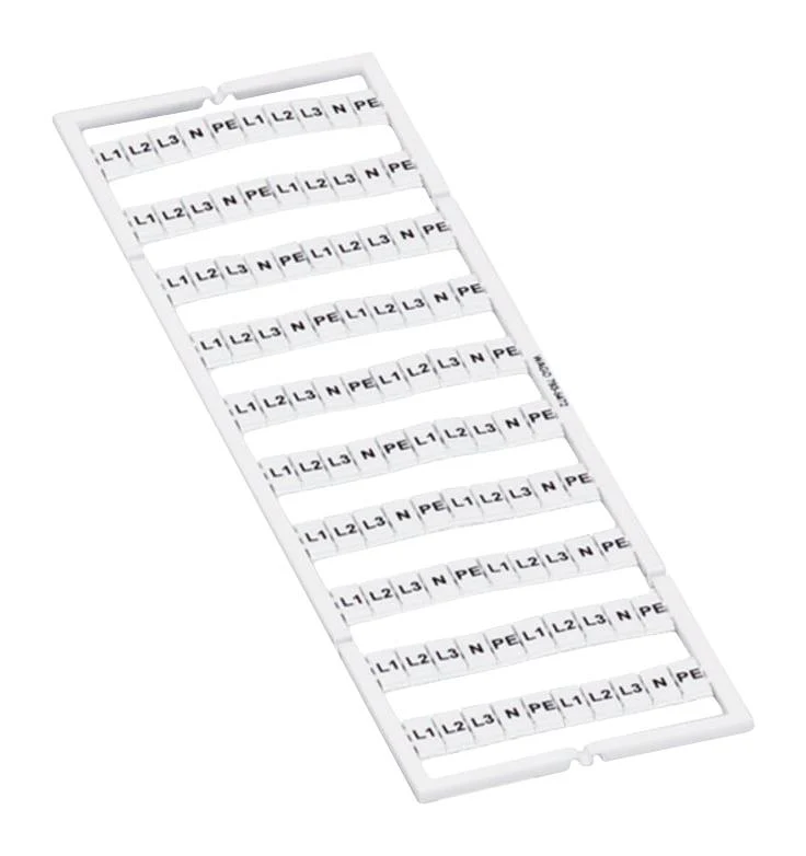 WAGO 793-5472 Terminal Block Marker, White, Black Marking, Marking Card, WAGO 5mm Width Terminal Blocks