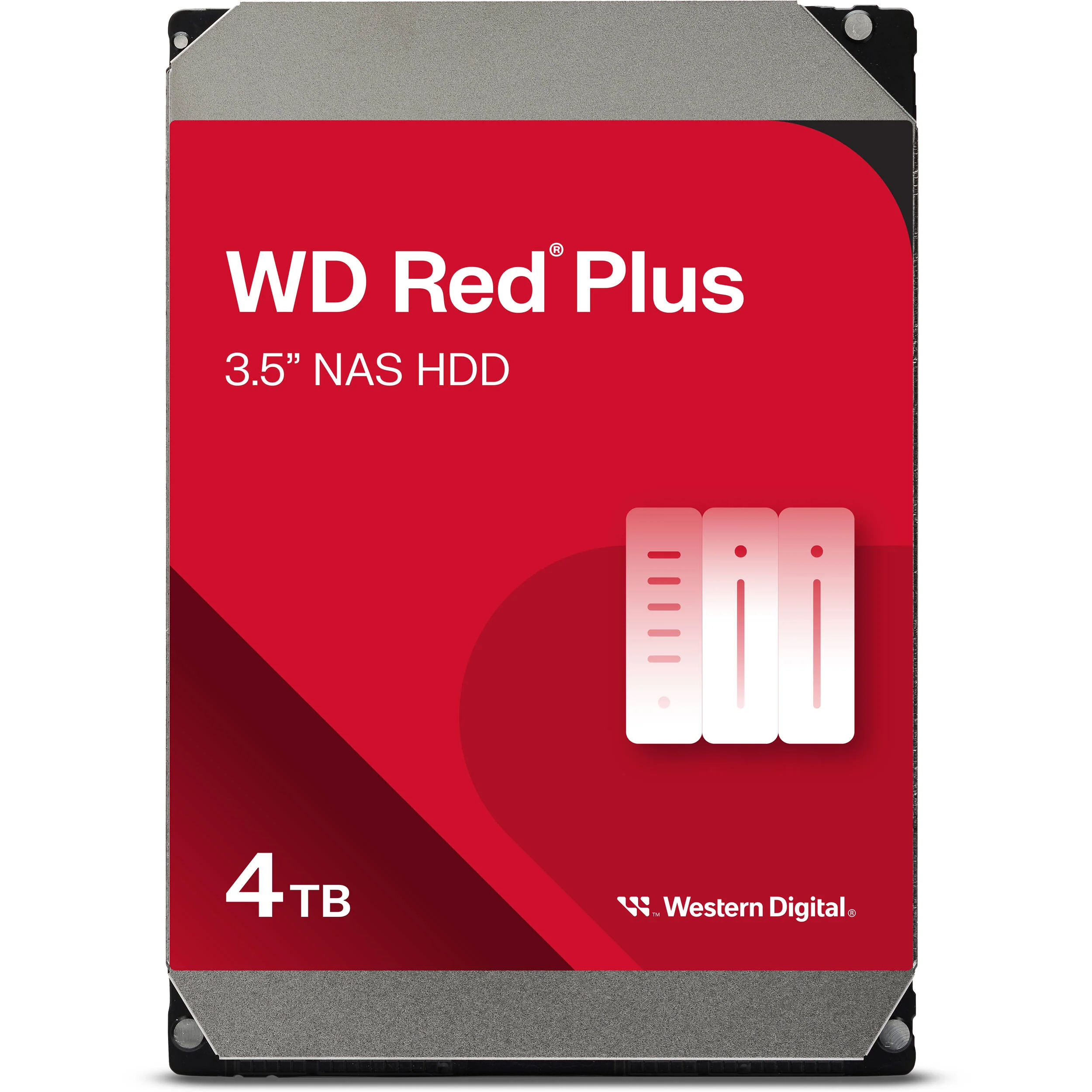 WD 4TB Red Plus 5400 rpm SATA III 3.5" Internal NAS HDD (4-Pack) - Image 2